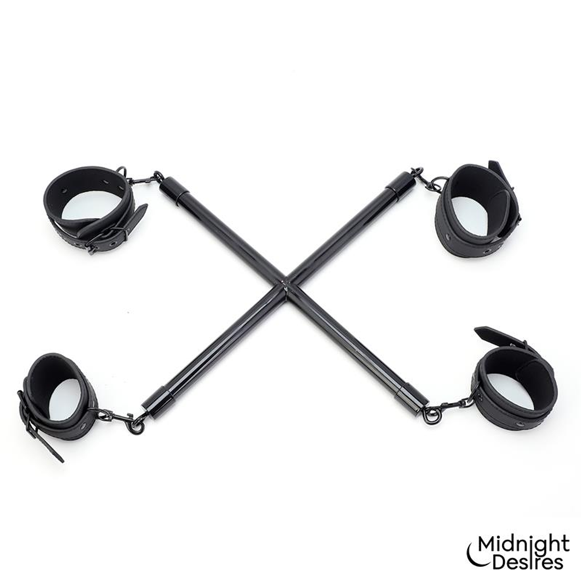 Barra em Cruz Midnight Desires | Kit BDSM Completo com Algemas 2
