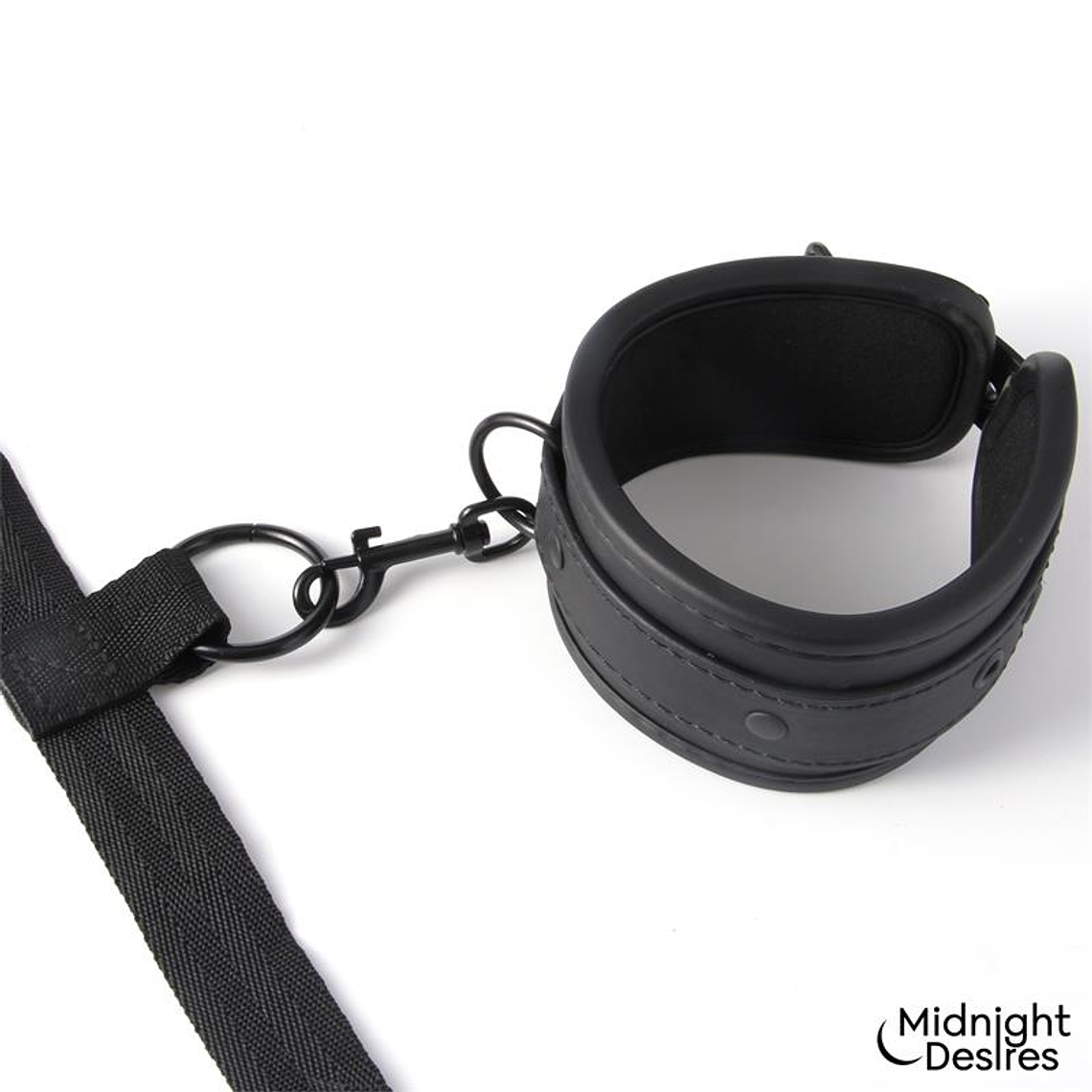 Midnight Desires Bed Restraint Kit | Adjustable Vegan Leather Restraints 8