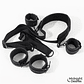 Midnight Desires Restraint Kit | Adjustable Collar and Handcuffs in Vegan Leather - thumbnail 3