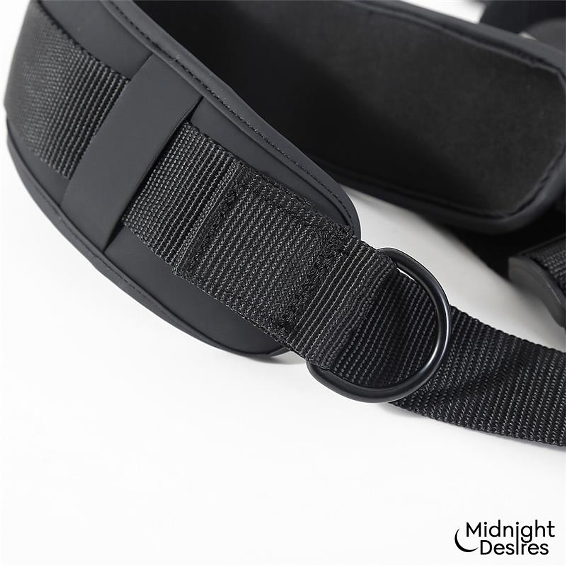 Midnight Desires Restraint Kit | Adjustable Collar and Handcuffs in Vegan Leather 6