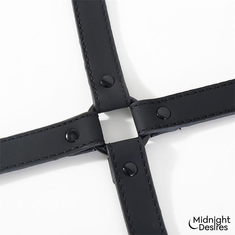 Midnight Desires Cross Spreading Restraints | BDSM Kit for Wrists and Ankles 6