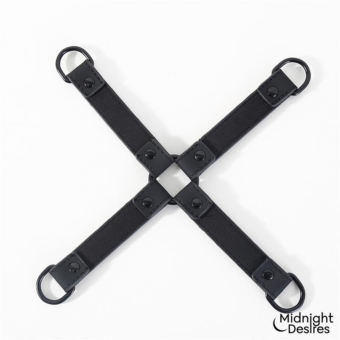Midnight Desires Cross Spreading Restraints | BDSM Kit for Wrists and Ankles 5