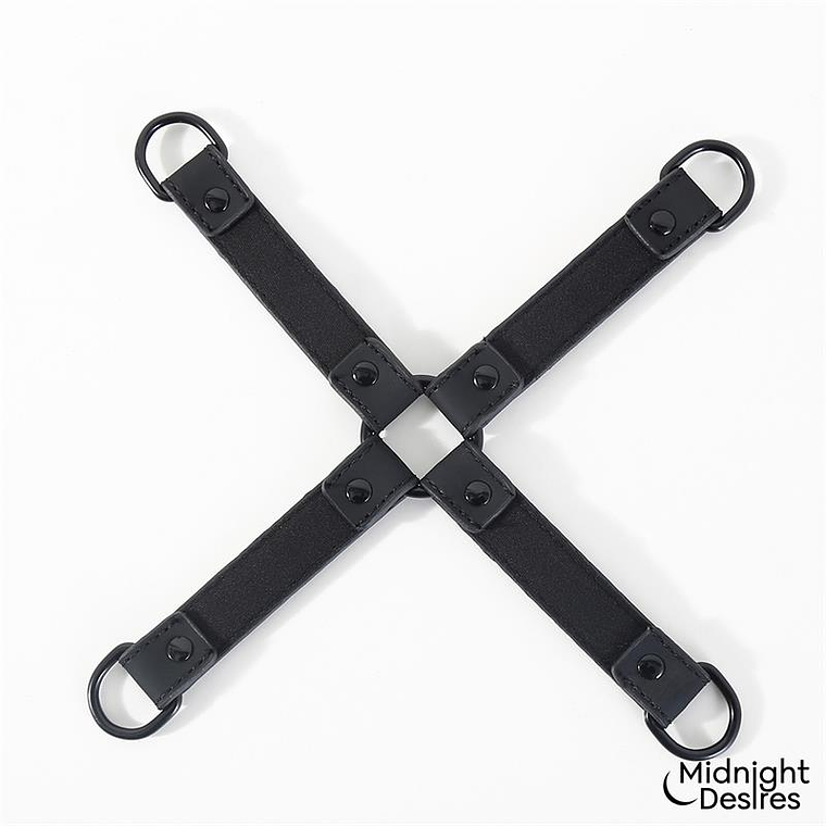Midnight Desires Cross Spreading Restraints | BDSM Kit for Wrists and Ankles 5