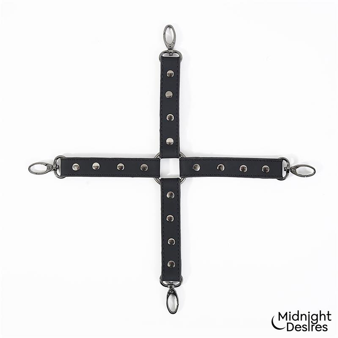  Conjunto de Bondage e Lingerie Midnight Desires | Liga e Algemas em Couro Vegano 6