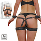  Conjunto de Bondage e Lingerie Midnight Desires | Liga e Algemas em Couro Vegano - Thumbnail 1