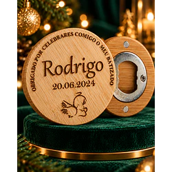 Saca-Rolhas em Bambu Personalizado com Íman - imagem 2