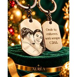 Porta-Chaves em Aço Inoxidável Personalizado - imagem 4
