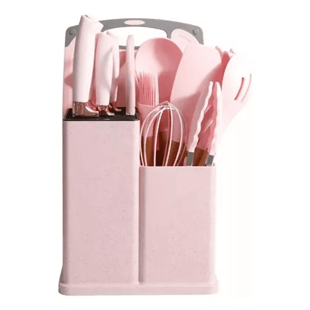 Set De Cocina Juego De Utensilios De Silicona + Tabla SKU: TN  6