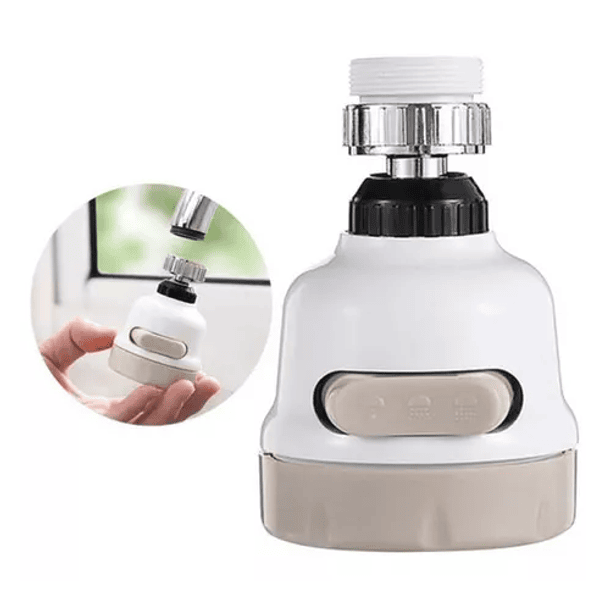 Grifo Cabezal Lavaplatos Giratorio regula Ahorro de Agua 360º 1