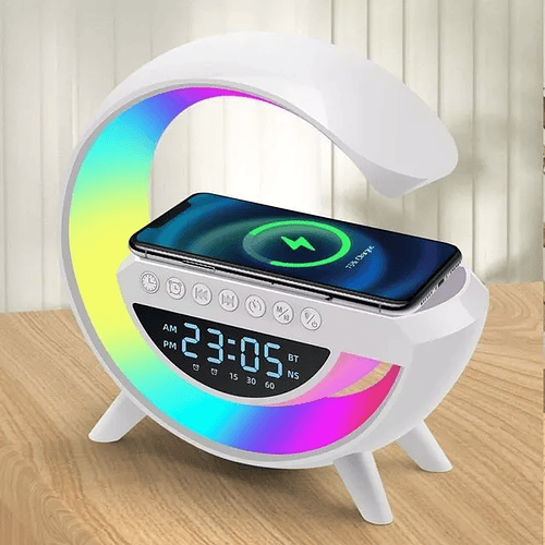 Lampara con Reloj Inteligente Parlante y Bluetooth 