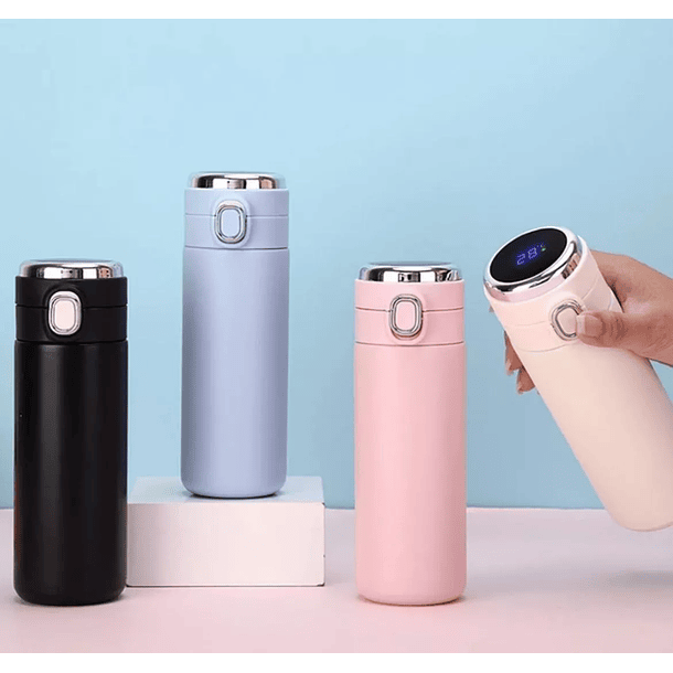 Vaso Termo Botella Inteligente Indicador De Temperatura 2