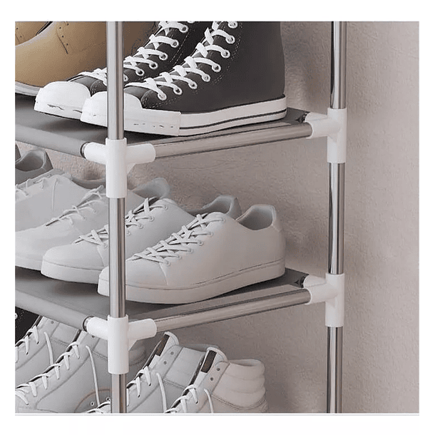 Organizador De Zapatos Plegable De Acrilico - 6 Niveles 