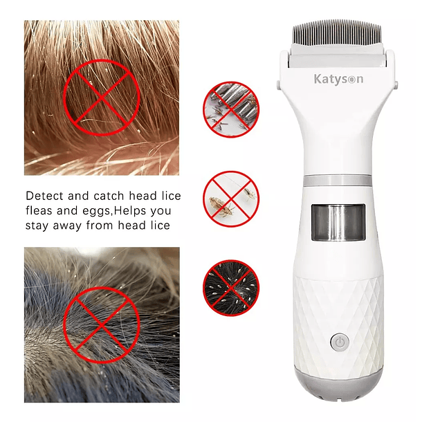 Peine Eléctrico Saca Piojos Y Liendres 3