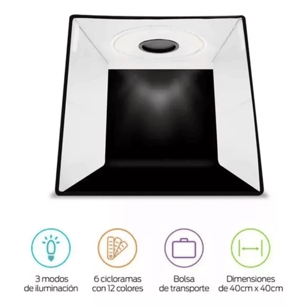 Mini Estudio Fotográfica 40x40 Caja Luz Fotografía 3