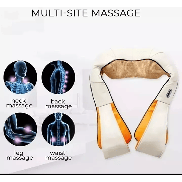 Masajeador Eléctrico Lumbar Para Cuello Y Cervical Multi Masaje NL 4