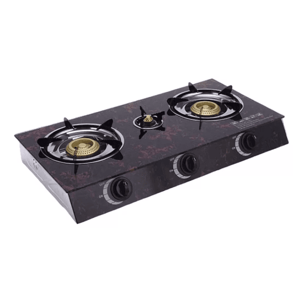 Cocinilla Encimera A Gas De Vidrio Templado 3 Platos  DN  2