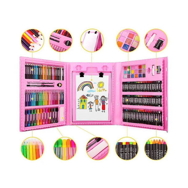 Set De Arte Y Dibujo Para Niños 208 Piezas 2