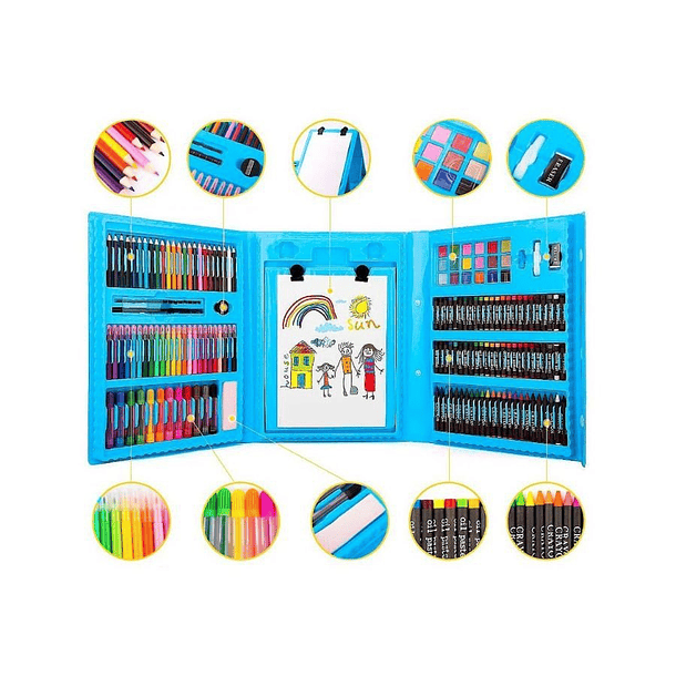 Set De Arte Y Dibujo Para Niños 208 Piezas 4