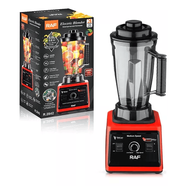 Juguera Licuadora Electrica Raf Blender De 3litros 4