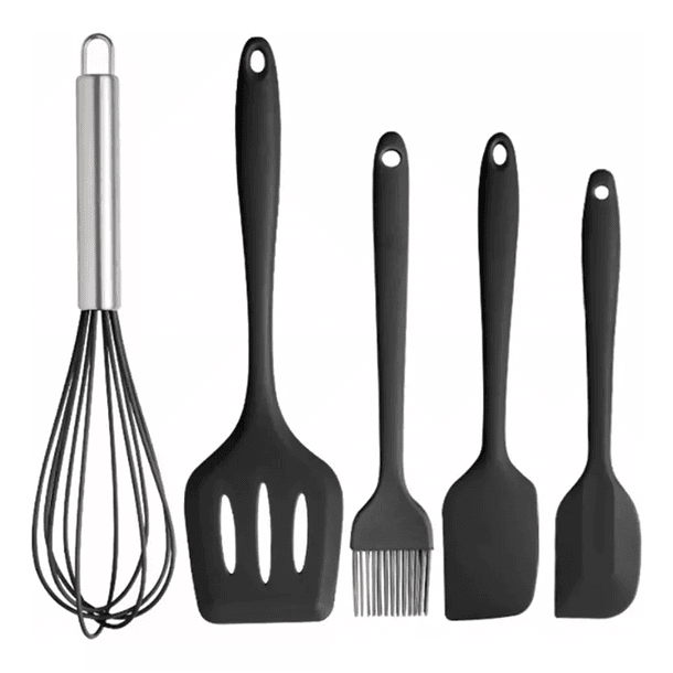 Set De Utensilios De 5 Piezas De Silicona  1