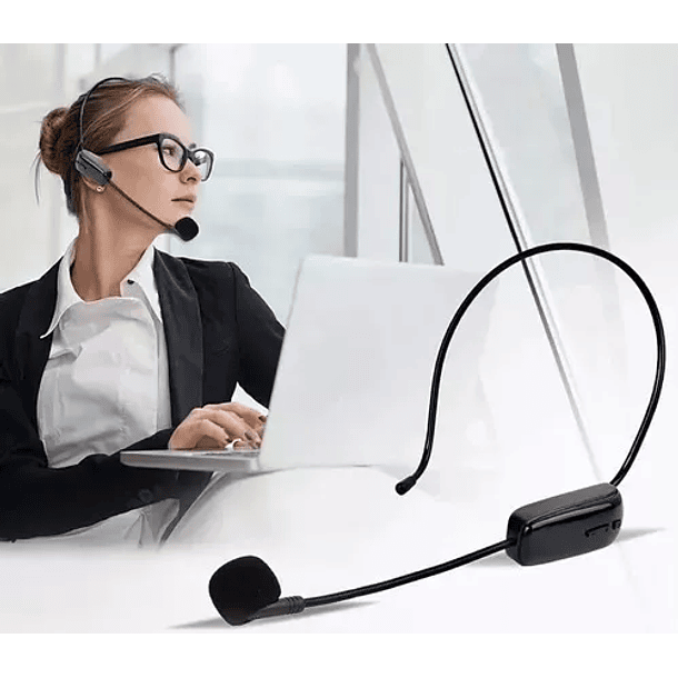 Microfono Inhalambrico De Cintillo Con Bluetooth 5.0 SKU: SK 1