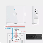 Interructor Smart Light Switch Wifi Wireless Neutral 4