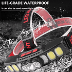 Linterna Frontal Led Recargable Con Sensor  3