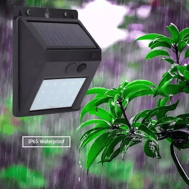 Pack De 2 Aplique Luz Led Solar Con Sensor De Movimiento 2