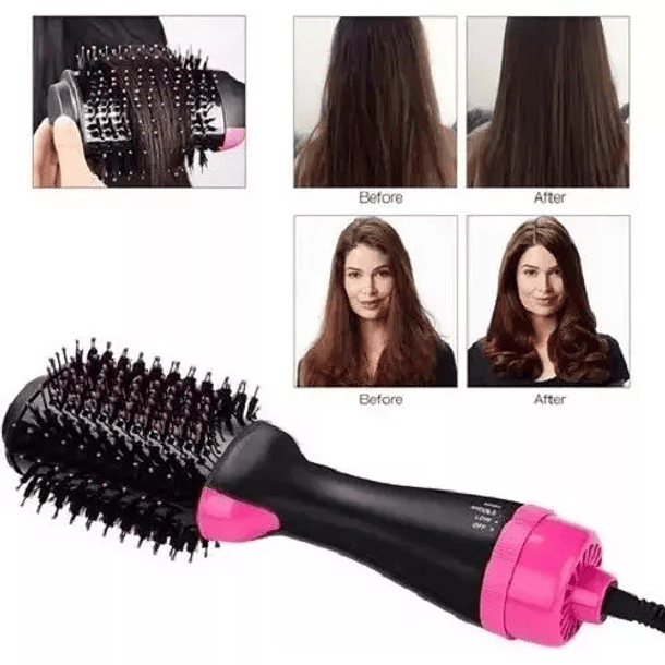 Cepillo 3 en 1 Rizador Secador y Plancha De Cabello 3