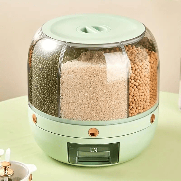 Dispensador Giratorio Para Granos  Contenedor de Alimentos  3