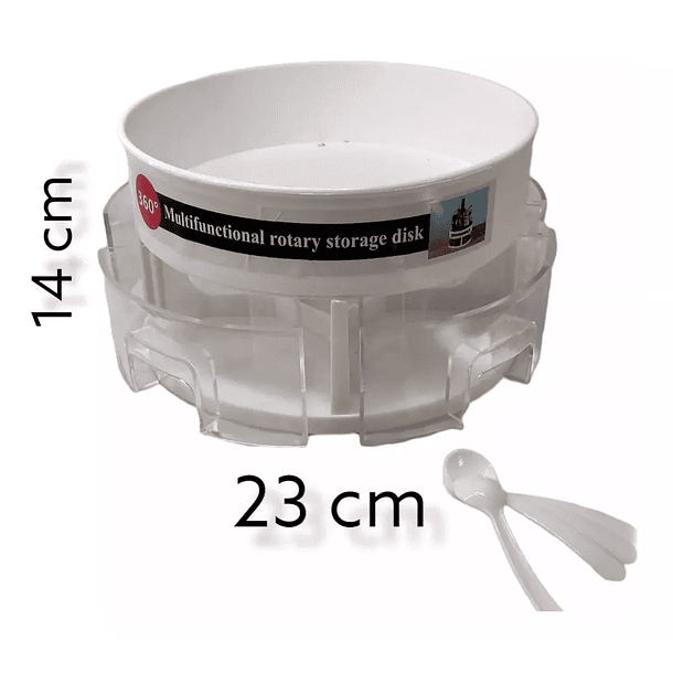 Bandeja Giratoria De Condimentos Y Especiero Cocina Hogar 3