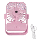 Mini Ventilador Portátil Niebla Usb Recargable 2