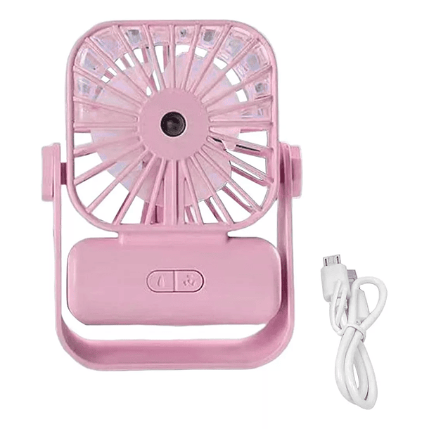 Mini Ventilador Portátil Niebla Usb Recargable 2