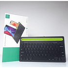 Teclado Inalámbrico Bluetooth Carga De Tablet Y Celular  2