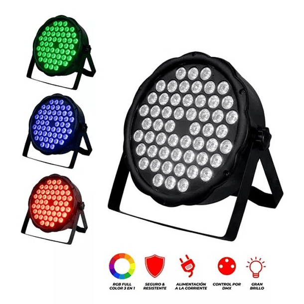 Cañón Par Led W Full Color Rgb   1