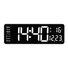 Reloj De Pared Digital Decorativo Led Pantalla Grande 8