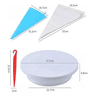 Set 66 Piezas Reposteria Plato Giratorio Kit Pastelería  12265  4