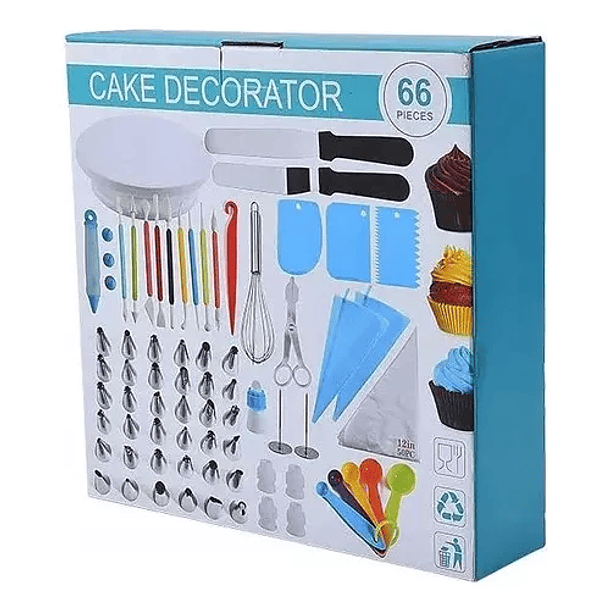 Set 66 Piezas Reposteria Plato Giratorio Kit Pastelería  12265  6