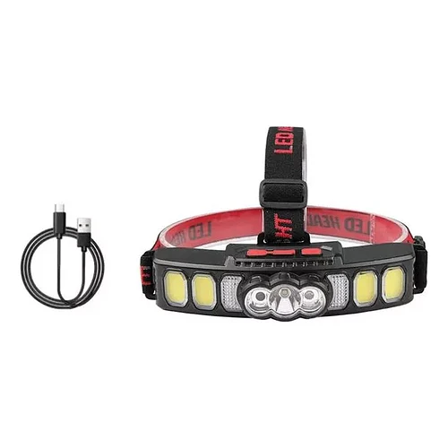 Linterna Frontal Lampara Led Cabeza Sensor Recargable