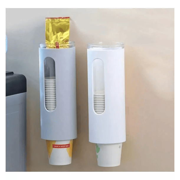 Pack 2 Dispensador De Vasos Desechables Porta Vasos Agua CF  1