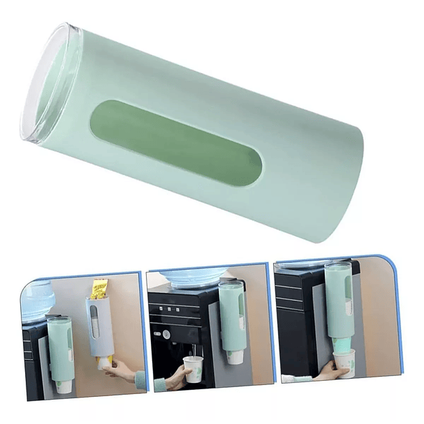 Pack 2 Dispensador De Vasos Desechables Porta Vasos Agua 3
