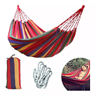  Pack 2 Hamaca Camping Jardin Verano 80x200cm 2