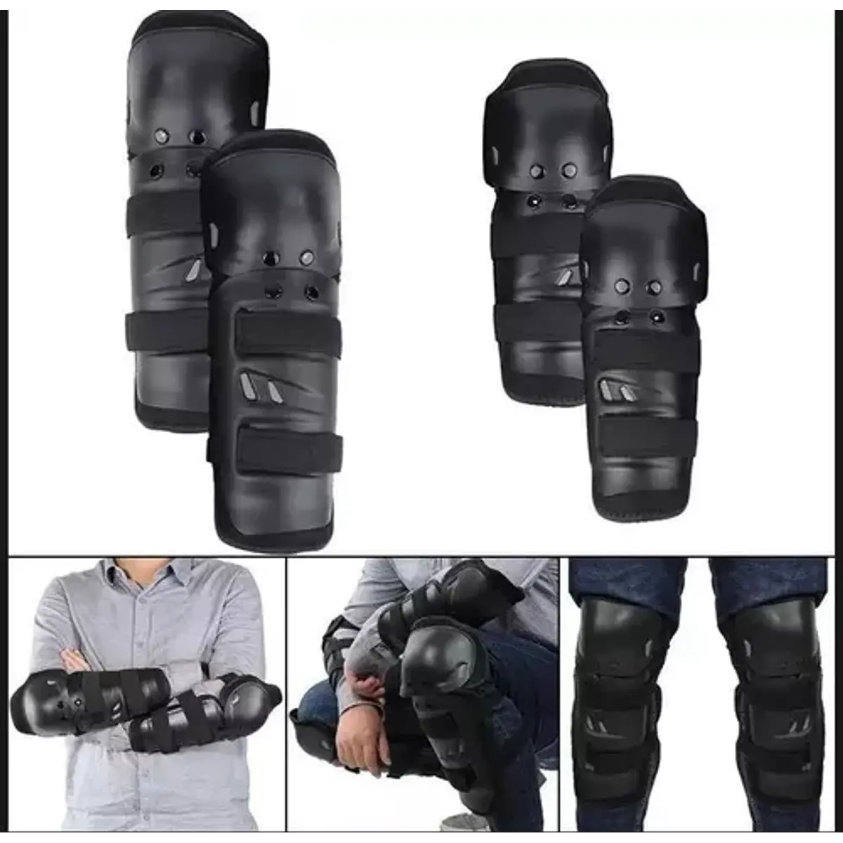 Set De Rodillera Y Codera Moto Y Bicicleta Mayor Proteccion | Click Ventas