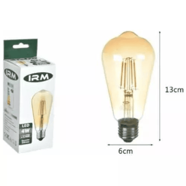 Bombilla Led Vintage Cálido 4w E27  3