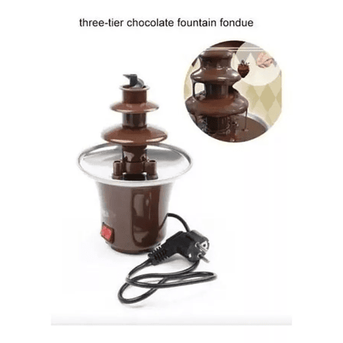 Cascada Fuente De Chocolate Fondue Tres Niveles