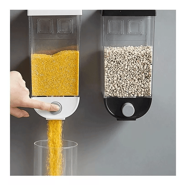 Pack 2 Dispensador Pared Granos Cereal Frutos Secos 1litro 1