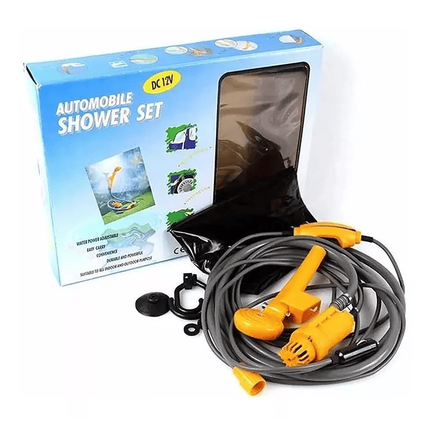 Ducha Para Camping Conexión De Auto 12v Portátil 1