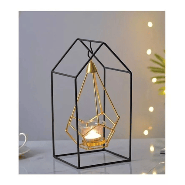 Portavela Candelabro Geometrico Vela Colgante 1