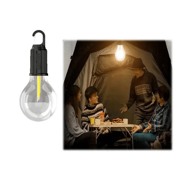 Pack 2 Lampara Ampolleta Recargable Usb Para Interior Exterior Y Camping  3