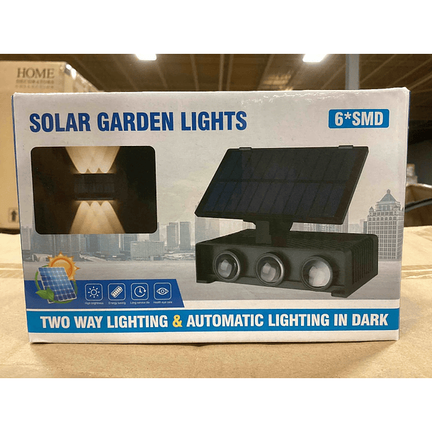 Lampara Aplique Solar De Pared Con Panel Lampara Decorativa  4